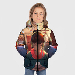 Куртка зимняя для мальчика Дома, цвет: 3D-черный — фото 2