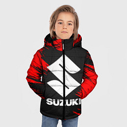 Куртка зимняя для мальчика SUZUKI, цвет: 3D-светло-серый — фото 2
