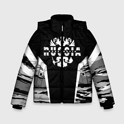 Куртка зимняя для мальчика Константин - камуфляж, цвет: 3D-черный