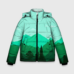 Зимняя куртка для мальчика Горы пейзаж дикая природа
