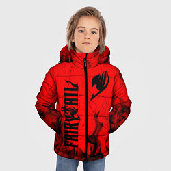 Куртка зимняя для мальчика FAIRY TAIL ХВОСТ ФЕИ, цвет: 3D-красный — фото 2