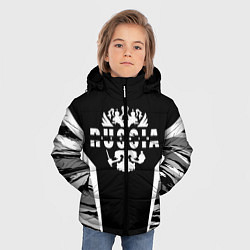 Куртка зимняя для мальчика Леонид - камуфляж, цвет: 3D-черный — фото 2