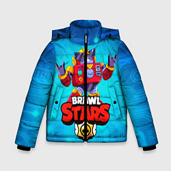 Куртка зимняя для мальчика Вольт - Brawl Stars, цвет: 3D-светло-серый