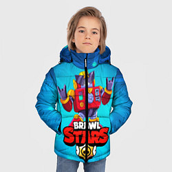 Куртка зимняя для мальчика Вольт - Brawl Stars, цвет: 3D-красный — фото 2
