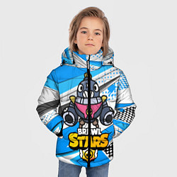 Куртка зимняя для мальчика Tick Brawl Stars, цвет: 3D-красный — фото 2