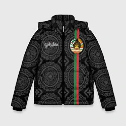 Куртка зимняя для мальчика Таджикистан, цвет: 3D-черный