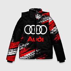 Куртка зимняя для мальчика AUDI, цвет: 3D-черный