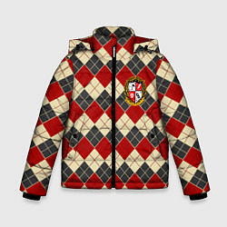 Куртка зимняя для мальчика Академия Амбрелла 2, цвет: 3D-красный