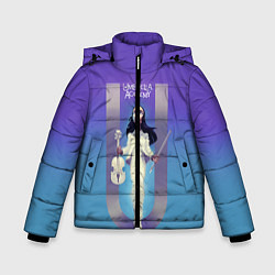 Куртка зимняя для мальчика The umbrella academy, цвет: 3D-черный