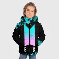 Куртка зимняя для мальчика BTS БТС, цвет: 3D-красный — фото 2