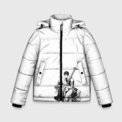 Куртка зимняя для мальчика Berserk, цвет: 3D-черный