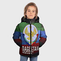Куртка зимняя для мальчика Дагестан - Кавказ Сила, цвет: 3D-красный — фото 2