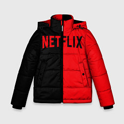 Куртка зимняя для мальчика NETFLIX, цвет: 3D-светло-серый