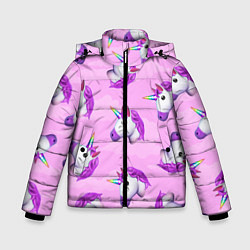Зимняя куртка для мальчика Emoji единорожки