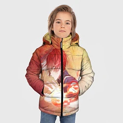 Куртка зимняя для мальчика Тодороки Шото, цвет: 3D-красный — фото 2