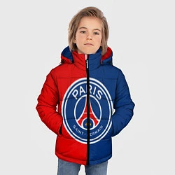 Куртка зимняя для мальчика ФК ПСЖ, цвет: 3D-светло-серый — фото 2