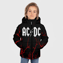 Куртка зимняя для мальчика AC DС, цвет: 3D-черный — фото 2