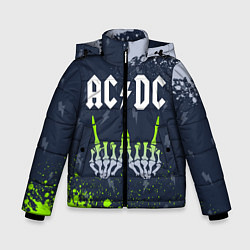 Куртка зимняя для мальчика AC DС, цвет: 3D-черный