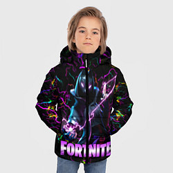 Куртка зимняя для мальчика Fortnite Молнии, цвет: 3D-красный — фото 2