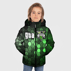 Куртка зимняя для мальчика GTA 5 ГТА 5, цвет: 3D-черный — фото 2