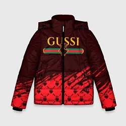 Куртка зимняя для мальчика GUSSI ГУСИ, цвет: 3D-черный