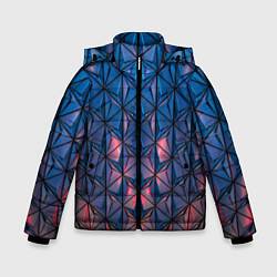 Куртка зимняя для мальчика Геометрический принт, цвет: 3D-черный