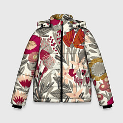 Зимняя куртка для мальчика Полевые цветы
