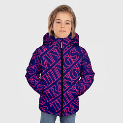 Куртка зимняя для мальчика ОЧЕНЬ СТРАННЫЕ ДЕЛА STRANGER, цвет: 3D-черный — фото 2