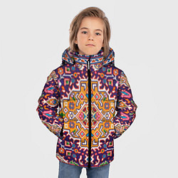 Куртка зимняя для мальчика Ковер, цвет: 3D-черный — фото 2