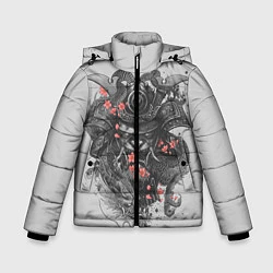Куртка зимняя для мальчика Samurai, цвет: 3D-светло-серый