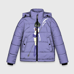 Куртка зимняя для мальчика Сейлор Сатурн, цвет: 3D-черный