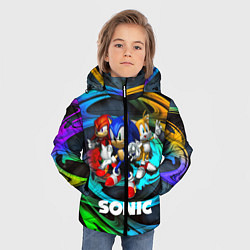 Куртка зимняя для мальчика SONIC TRIO, цвет: 3D-черный — фото 2