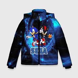 Куртка зимняя для мальчика Sonic SEGA, цвет: 3D-черный