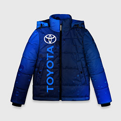 Куртка зимняя для мальчика TOYOTA ТОЙОТА, цвет: 3D-черный