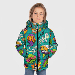Куртка зимняя для мальчика Pop art comics, цвет: 3D-красный — фото 2