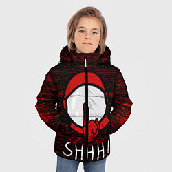Куртка зимняя для мальчика AMONG US - SHHH!, цвет: 3D-черный — фото 2