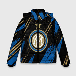 Куртка зимняя для мальчика Inter Интер, цвет: 3D-черный
