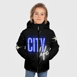 Куртка зимняя для мальчика City life, цвет: 3D-черный — фото 2