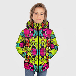 Куртка зимняя для мальчика БЕЗУМИЕ, цвет: 3D-черный — фото 2