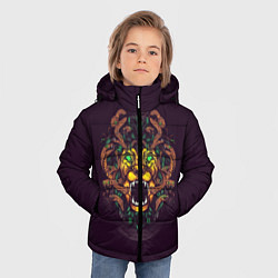 Куртка зимняя для мальчика LION, цвет: 3D-черный — фото 2
