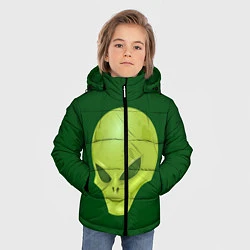 Куртка зимняя для мальчика Пришелец, цвет: 3D-черный — фото 2