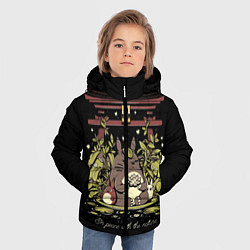 Куртка зимняя для мальчика ТОТОРО ЛОТУС, цвет: 3D-черный — фото 2