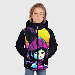 Куртка зимняя для мальчика Jessi brawl stars, цвет: 3D-черный — фото 2