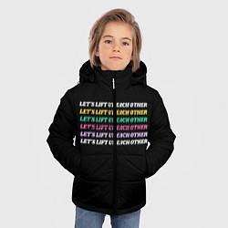 Куртка зимняя для мальчика Прокачаем друг друга, цвет: 3D-черный — фото 2