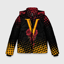 Куртка зимняя для мальчика CYBERPUNK 2077 VALENTINO, цвет: 3D-черный