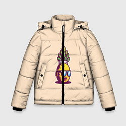 Куртка зимняя для мальчика ANANAS, цвет: 3D-черный