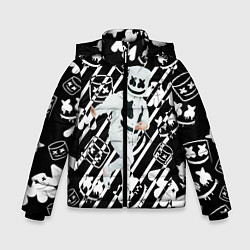 Куртка зимняя для мальчика Marshmello Флексит, цвет: 3D-черный