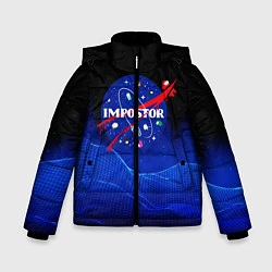 Куртка зимняя для мальчика IMPOSTOR NASA, цвет: 3D-черный