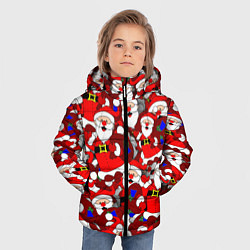 Куртка зимняя для мальчика Русский Санта Клаус, цвет: 3D-черный — фото 2