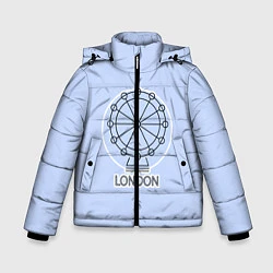 Куртка зимняя для мальчика Лондон London Eye, цвет: 3D-черный